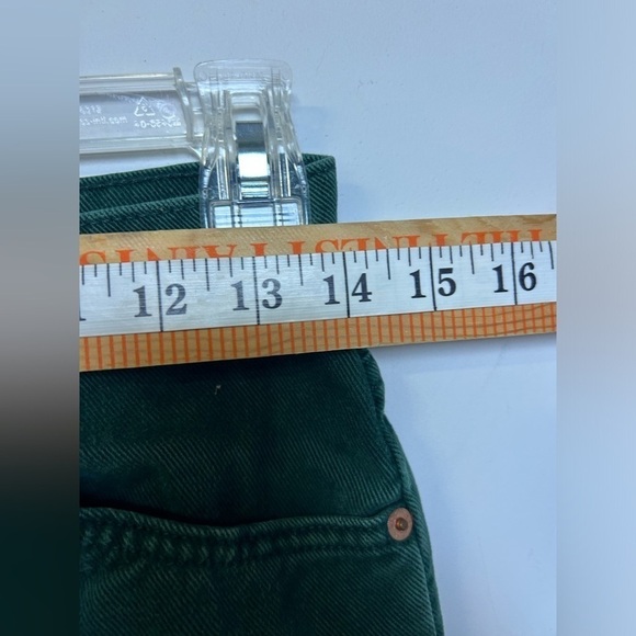 LEVI’S 912 Vtg 80s USA MADE Slim Fit Tapered Leg Orange tag Green Jeans tag 11 M - Picture 9 of 12